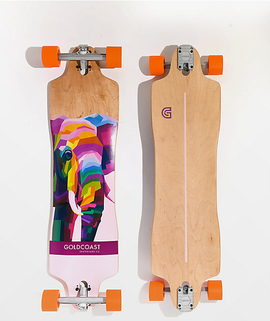 Gold Coast Half Stomped 36" Drop Through Longboard Complete